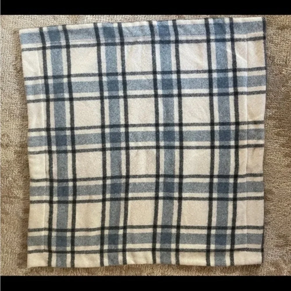 RALPH LAUREN WOOL PLAID KNIT EURO PILLOW SHAM 26 x 26